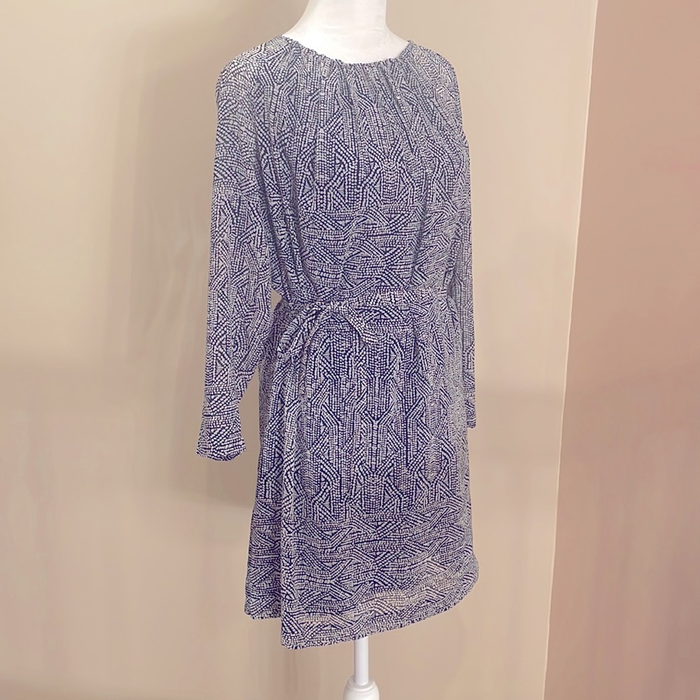 A|X Blue and White Shift Dress Size 0